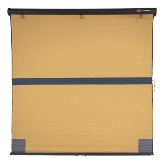 Ištraukiama aliumininė markizė ARB juoda su apšvietimu 2500 x 2500 mm