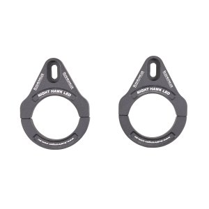 60-63.5MM (2.5\") NHS TUBECLAMP BRACKET PAIR - BLACK