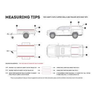 Truck Canopy or Trailer with OEM Track Slimline II Rack Kit / 1475mm(W) X 1762mm(L)
