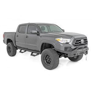 Side steps adjustable aluminium Rough Country  SRX2 Double Cab