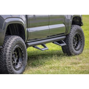 Side steps adjustable aluminium Rough Country  SRX2 Double Cab