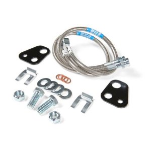 Front stainless steel brake lines 22,5" BDS
