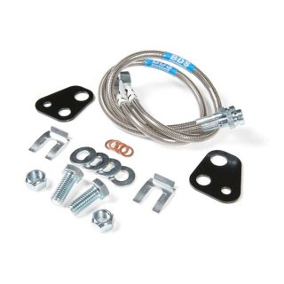 Front stainless steel brake lines 22,5" BDS