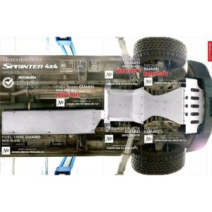 Aluminium Transfer Box Skid Plate Heavy Duty MAER