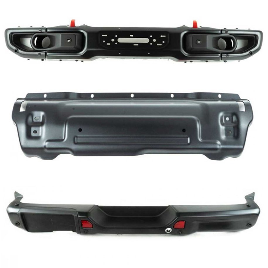 Front bumper with winch plate + rear bumper + skid plate OFD