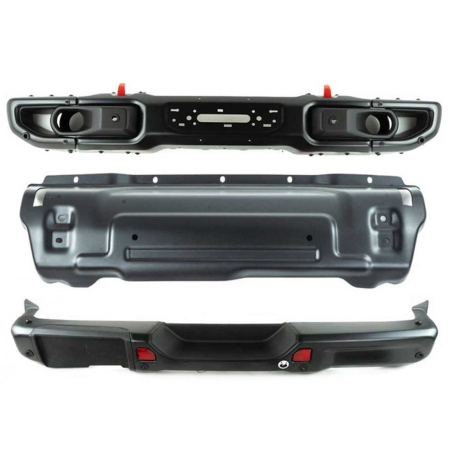Front bumper with winch plate + rear bumper + skid plate OFD