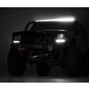 LED light bar 50" curved single row spot Rough Country Black Series
