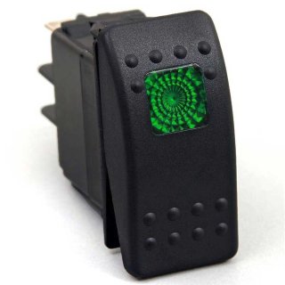Rocker switch Daystar green
