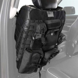 Front seat back covers universal black Smittybilt G.E.A.R.