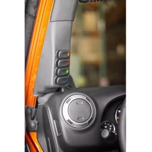 A-pillar Switch Pod Rugged Ridge JK 11-18