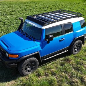 OX PRO roof rack with led bar Bison Gear