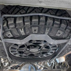 Oversized spare tyre basket brackets Agile Offroad