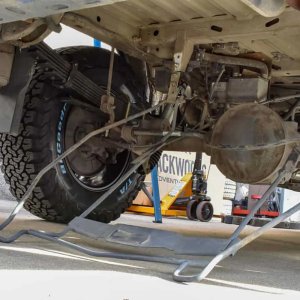 Oversized spare tyre basket brackets Agile Offroad