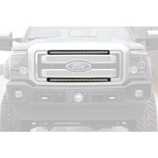 LED light bars 30" dual row for grille spot Rough Country Black Series