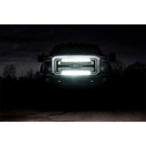LED light bars 30" dual row for grille spot Rough Country Black Series