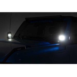 LED lights 2" square Spot Beam Rough Country Black Series
