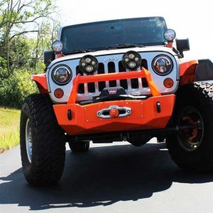 Round LED lights black 7" JW Speaker TS4000