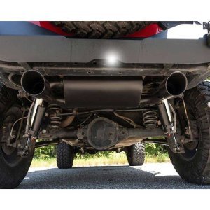 Dual outlet performance exhaust black Rough Country