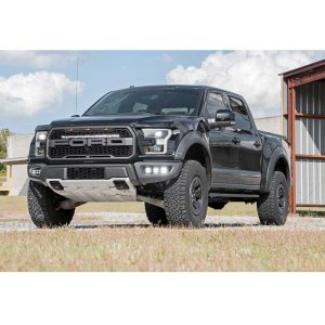 LED hidden grille kit light bar 30" White DRL Rough Country Black Series