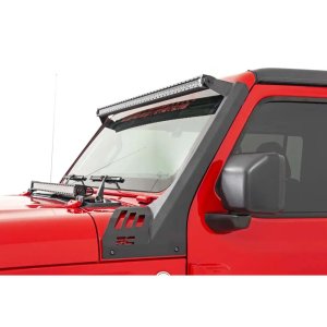 LED light bar 50 " white DRL with windshield light mount bracket Rough Country Black Series