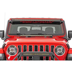 LED light bar 50 " white DRL with windshield light mount bracket Rough Country Black Series