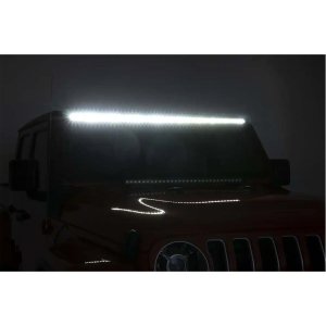 LED light bar 50 " white DRL with windshield light mount bracket Rough Country Black Series