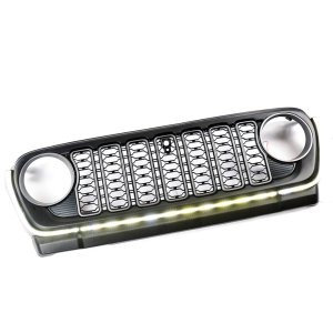 Grille with LED lights and camera hole OFD