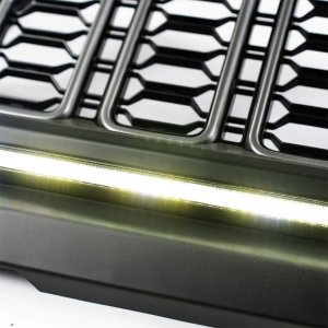 Grille with LED lights and camera hole OFD