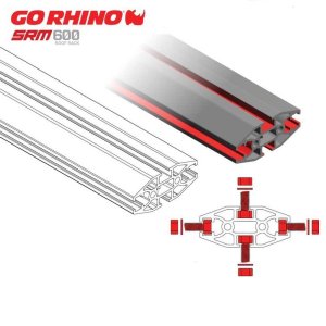Roof rack tubular basket-style Go Rhino SRM600 65"