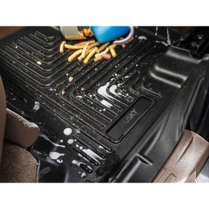 Front and rear floor mats Weatherbeater Husky Liners Crew Cab