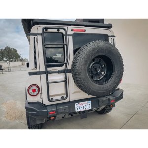 Spare tyre relocation bracket Leitner Designs