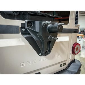 Spare tyre relocation bracket Leitner Designs