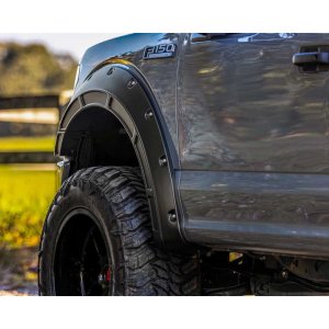 Front and rear fender flares Rough Country Defender Pocket