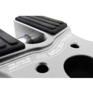 Flatlink with titanium pin & rubber guard silver Factor 55